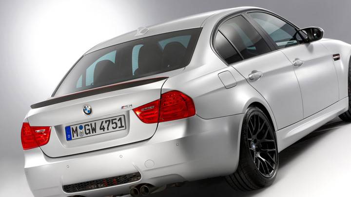 BMW M3 E90 CRT Side Back Pose in White